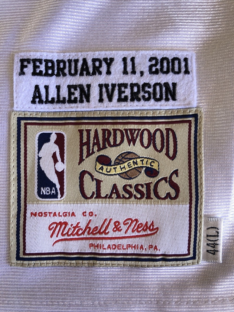 アレイン・アイバーソ　サイン Allen Iverson Signed Jersey White Authentic Mitchell & Ness