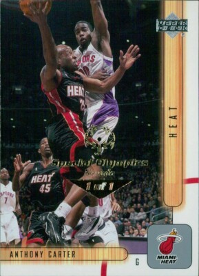 Anthony Carter Miami Heat 2001-02 UD Card #91 Special Olympics Nevada 1/1