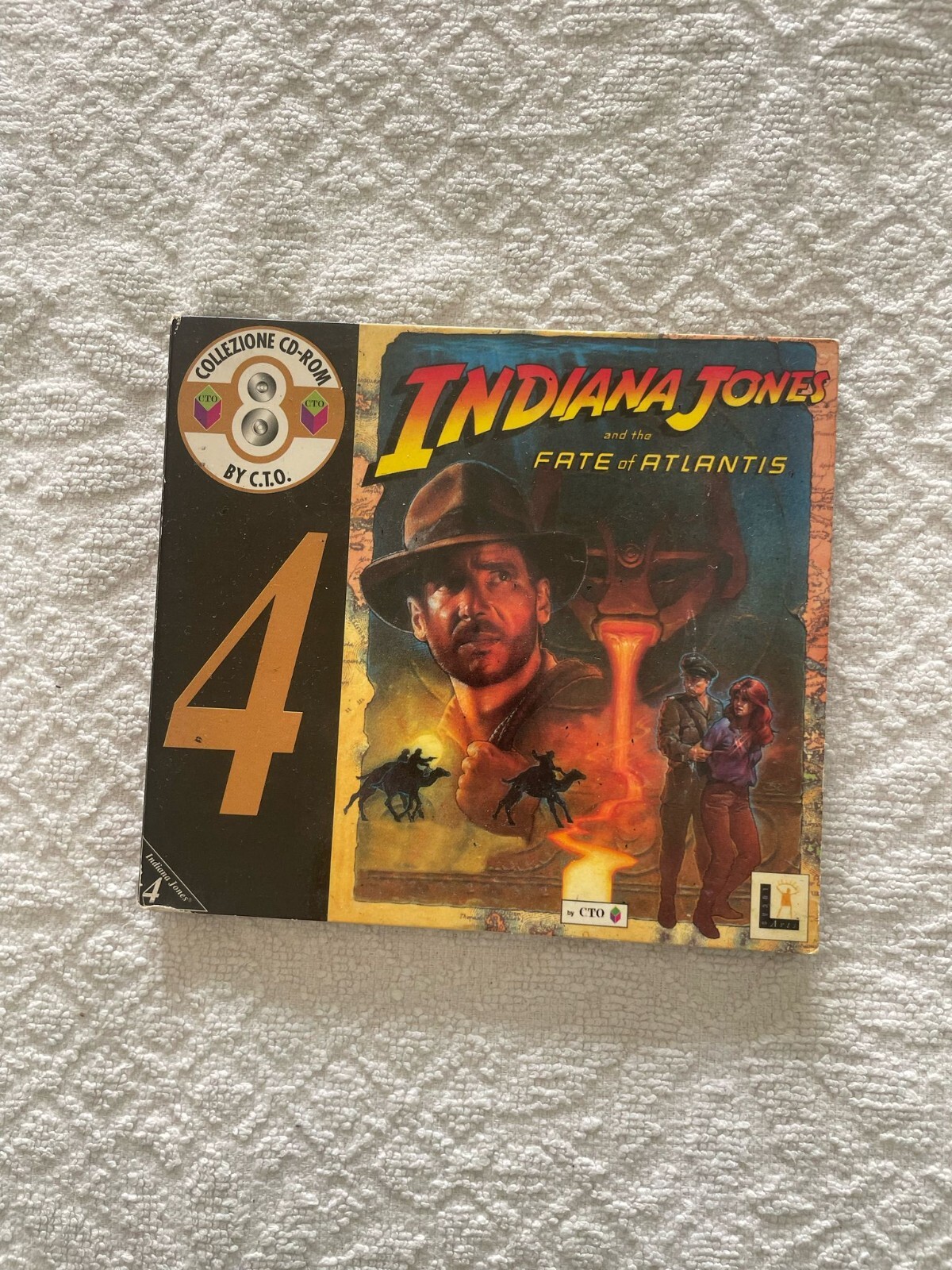 INDIANA JONES AND THE FATE OF ATLANTIS pc cd-rom lucasarts serie nera cto n. 4