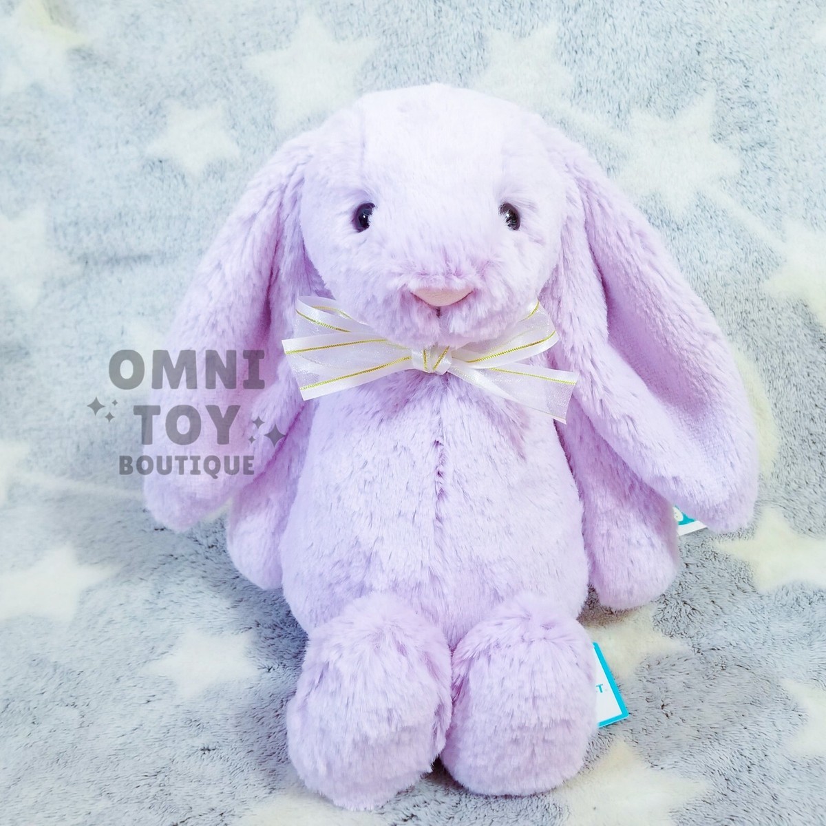 AUTHENTIC Jellycat Bashful Lilac Bunny MEDIUM NEW Rabbit Toy