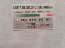 CARTA DI CREDITO TELEFONICA, nuova, con busta di consegna originale, Introvabile