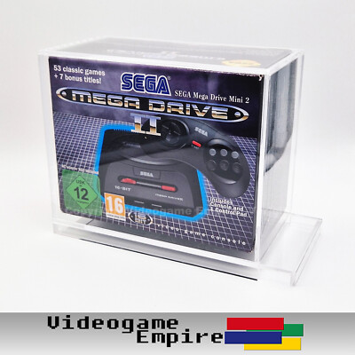 1x ACRYL BOX CASE (UV) für Sega Mega Drive Mini II 2 PAL OVP Schutzhülle Hülle
