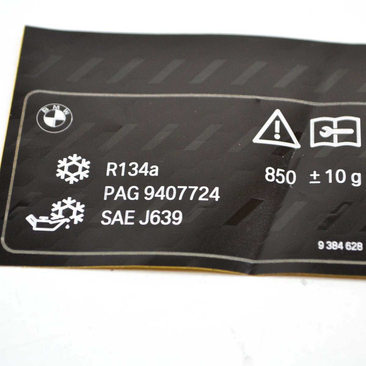 BMW 5 GT F07 Information Coolant Label 71239384628 9384628 NEW  