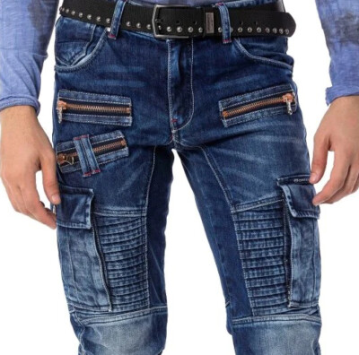 Cipo & Baxx HUGO Mens Jeans cargo Denim CD798 all sizes