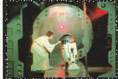   STAR WARS #6 Leia Organa/R2-D2, Panini/Lucasfilm 1996 SAMMELSTICKER/AUFKLEBER