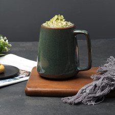 Large 24 Oz/700Ml Ceramic Coffee Mugs with Golden Handle Extra Big Jumbo Tea Mu