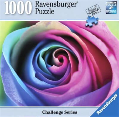 Ravensburger Rainbow Rose Challenge Series 1000 Pc Puzzle - NEW - FREE Shipping