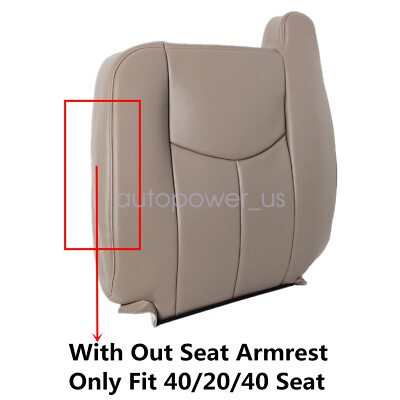 Front Leather Seat Cover Light Tan Fit Chevy Tahoe GMC Yukon 2003-2005