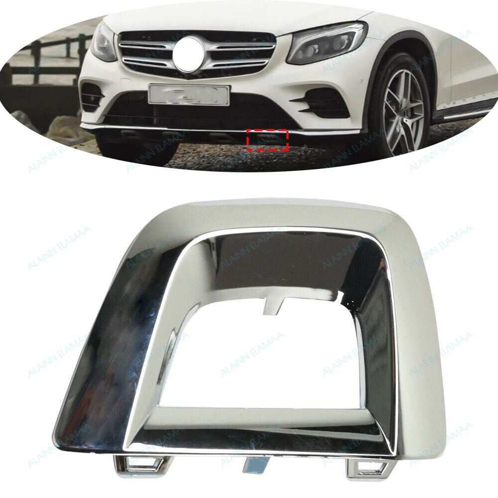 Left Outer Front Bumper Cover Trim For 2016-2019 Mercedes Benz GLC W253 GLC300