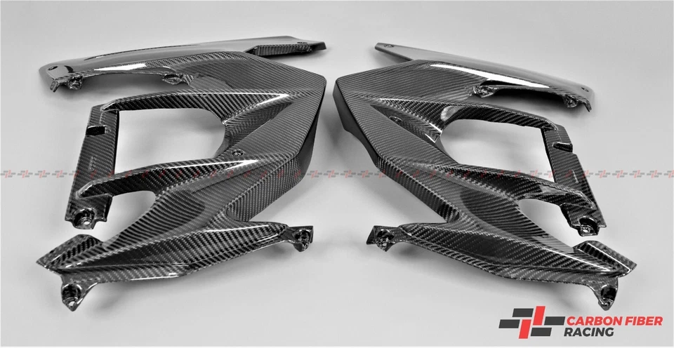 Paneles laterales Kawasaki Ninja H2 SX SE 2022-2023 - 100 % fibra de carbono Foto 2 de 3