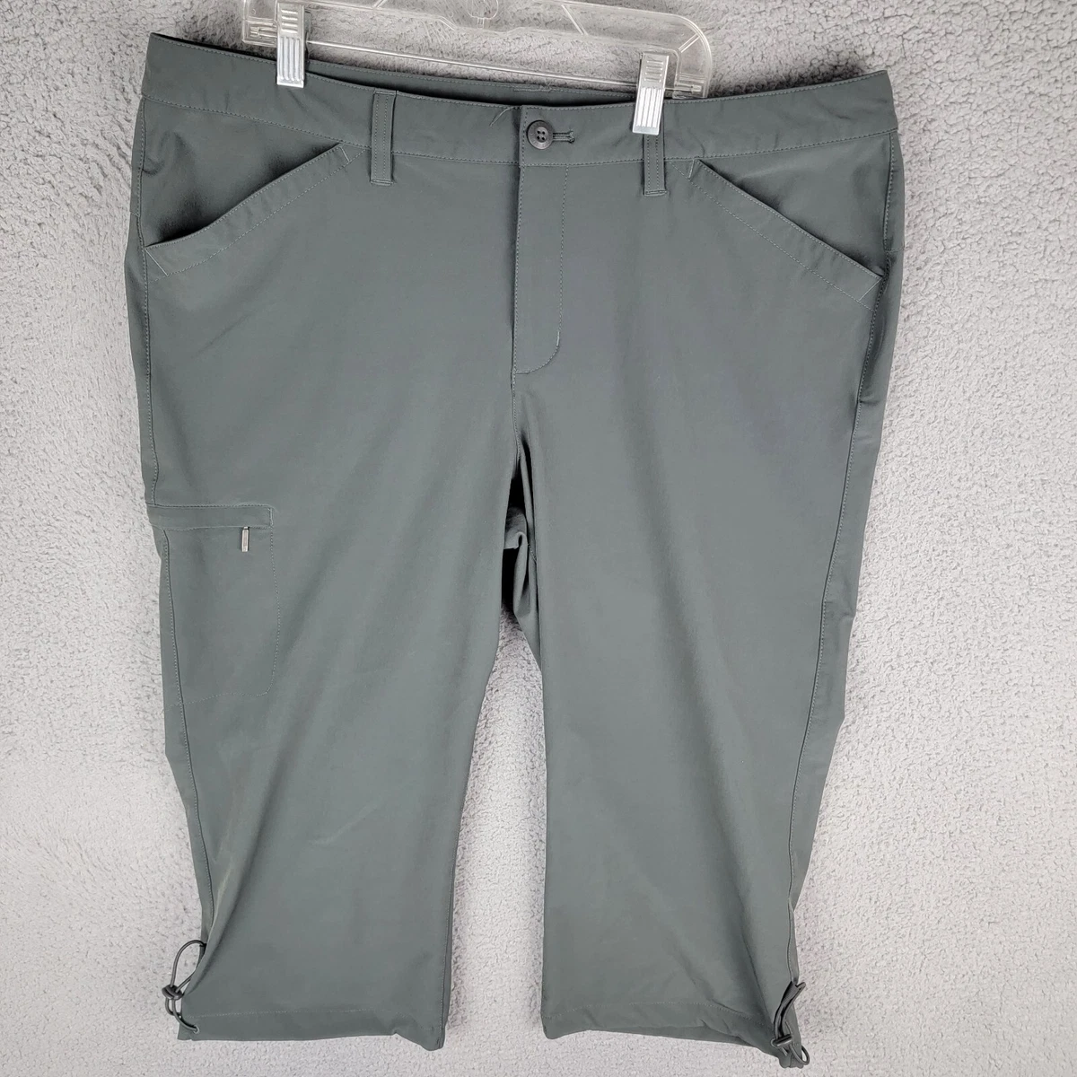 Eddie Bauer Women's Adventure Travex Zip Pocket Capris Size 16