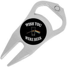Wish You Were Beer Golf Ball Marker Divot Repair Tool Bottle Opener