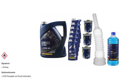 11L MANNOL Motoröl SAE 10W-40 DIESEL EXTRA inkl. Additiv Auslaufschlauch