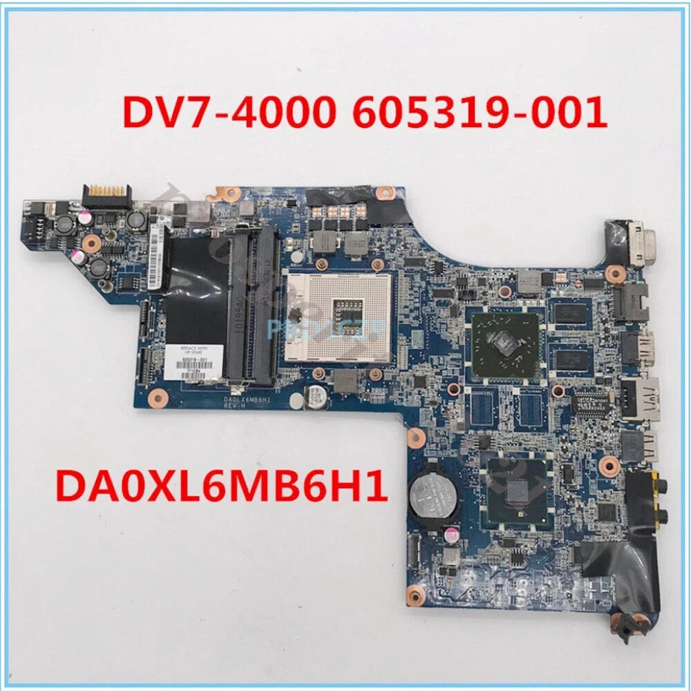 Carte mère HP DV7-4164SF 605321-001 DAOLX6MB6H1 REV H - EIRL