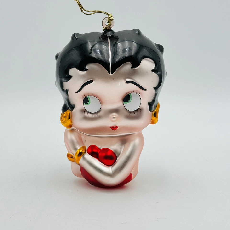 "Adorno de Navidad de vidrio soplado grande de 6"" de alto LKurt Adler Betty Boop" Foto 3 de 4