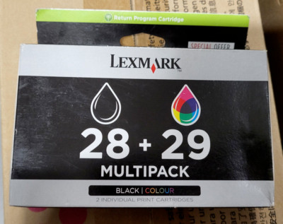 Multipack Tinte Lexmark 18C1520E 28 + 29 Schwarz Color Neu OVP A-Ware Original