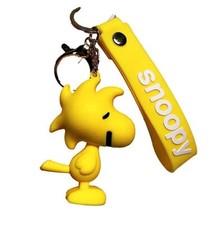 Peanuts Woodstock Character 3D Silicone Charm Keychain
