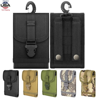 Tactical Cell Phone Holster Pouch Gadget Waist Pack Attachment Belt Holder Bag