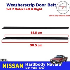 Rubber Weatherstrip Door Seal Outer Fit For 1986-1997 Nissan D21 Hardbody Pickup