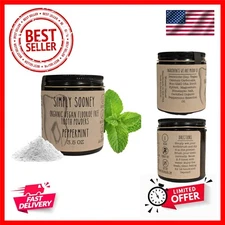 Remineralizing  Fluoride Free Tooth Powder Peppermint Formula I Glass Jar I S...
