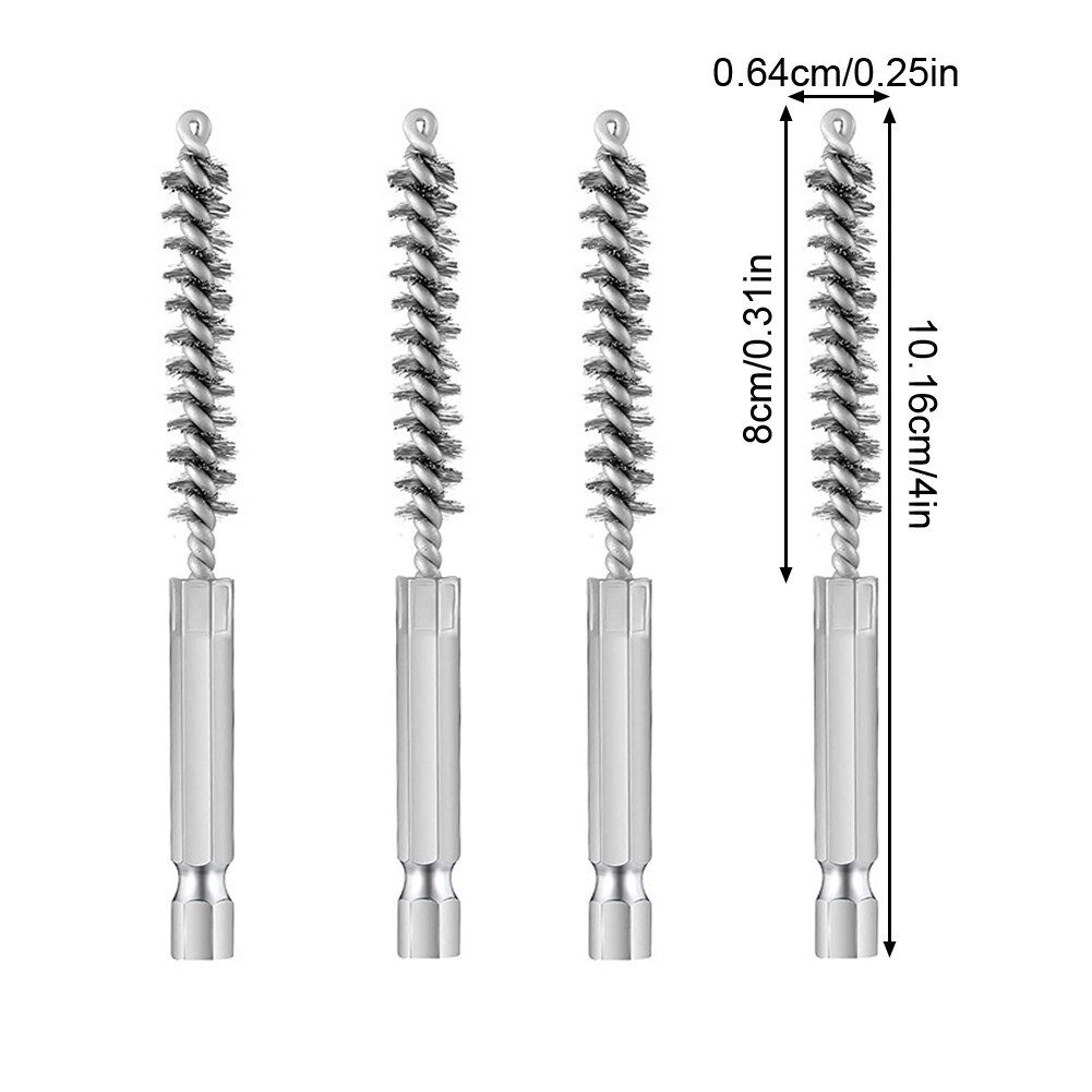 Cleaning Electric Drill Wire Brush Set Iron Professional Head Hosel