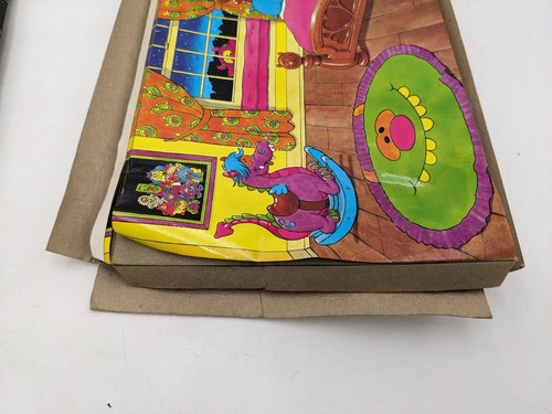 Set da gioco vintage 1987 Amable Monsters Colorforms completo Fair Cond - Foto 10 di 12
