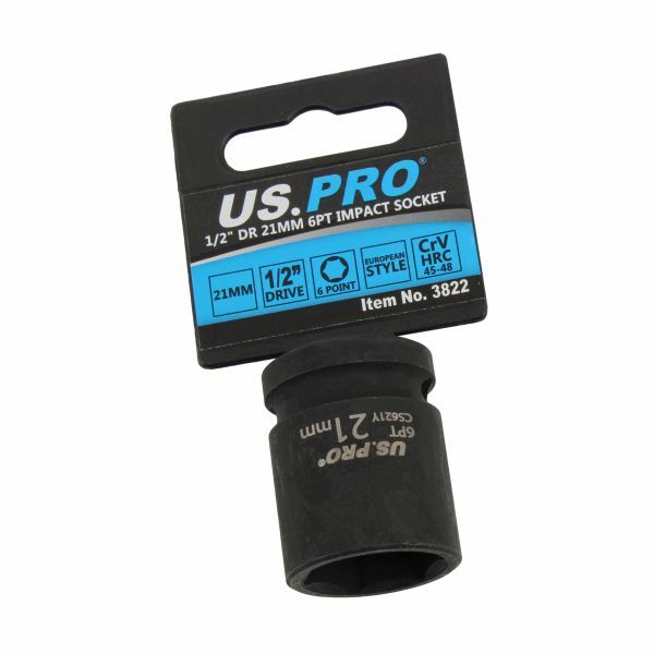B&Q - Tools 21mm Impact Socket 1/2" Drive 6 Point Single Hex 3822 - Image 2