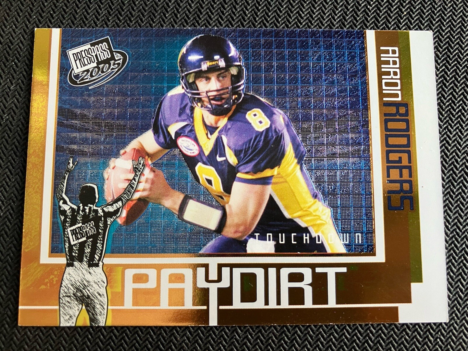 2005 Press Pass #PD11 Aaron Rodgers Paydirt Touchdown Rookie RC