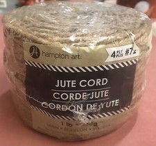 Hampton Art Jute Cord 4 ply macram - 1 lb. ball. NEW, in original package.
