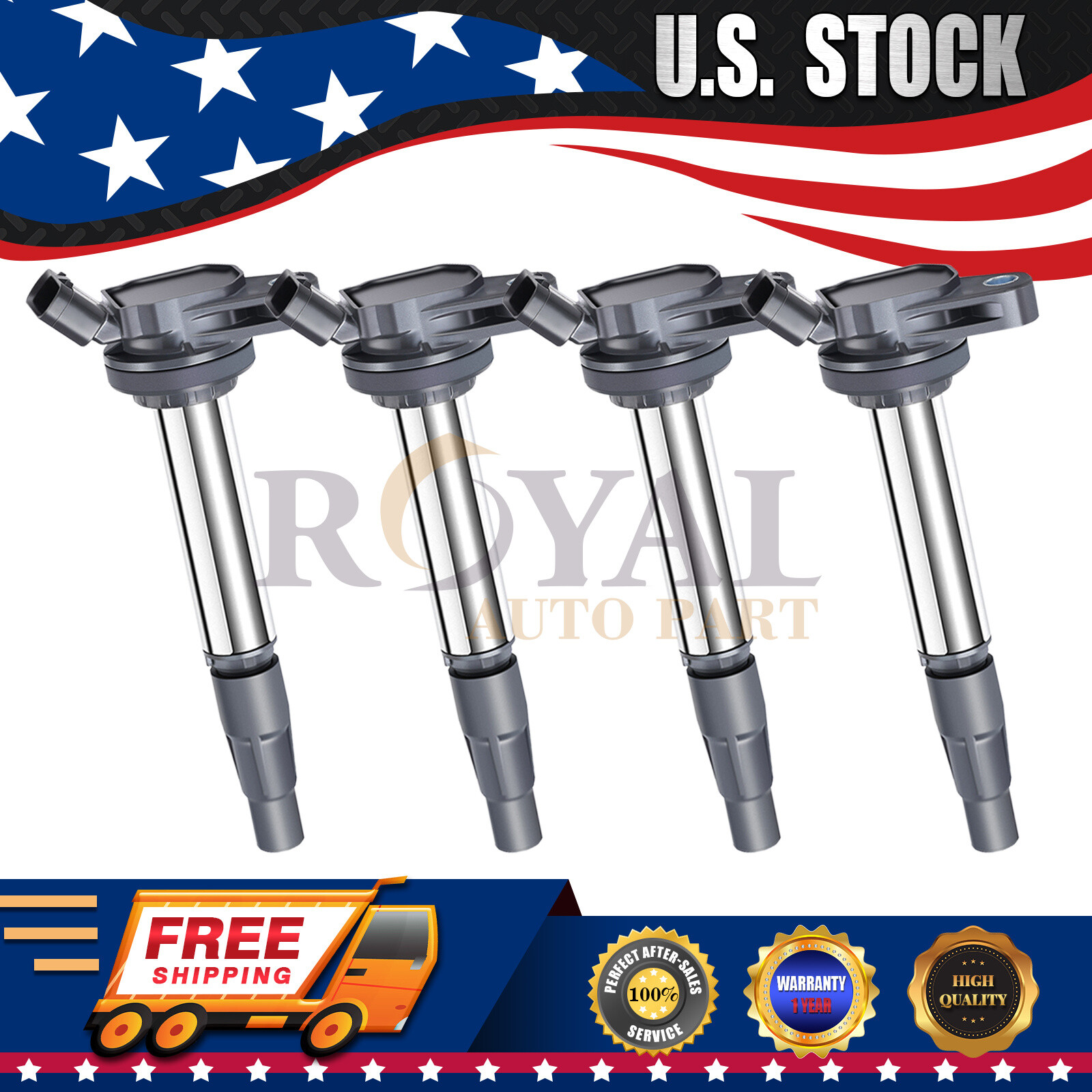 Ignition Coils for Toyota 20102015 Corolla Prius Lexus Pontiac1.8L