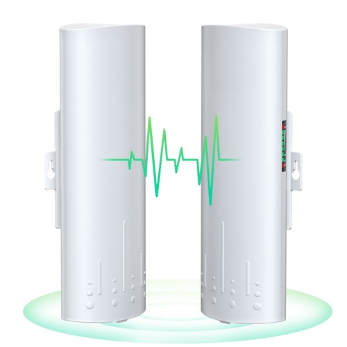 3KM Gigabit Wireless Bridge Point to Point WiFi Bridge 5.8G 1Gbps Outdoor CPE - Bild 2 von 10