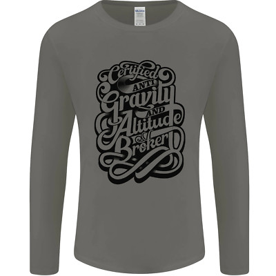 Anti-Schwerkraft Pilot Drachenfliegen Gleitschirmfliegen Herren Langarm T-Shirt