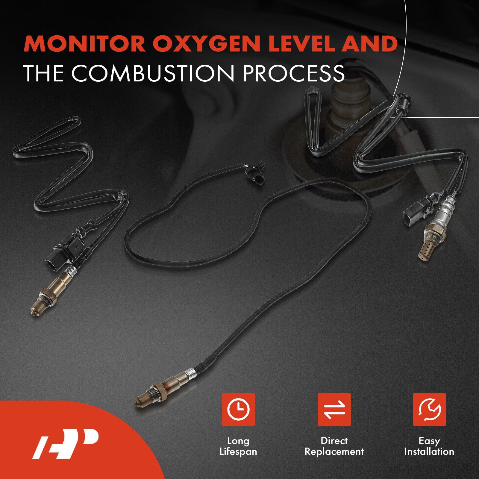 A-Premium 4x Upstream and Downstream O2 Oxygen Sensor for Audi R8 08-12 14-15