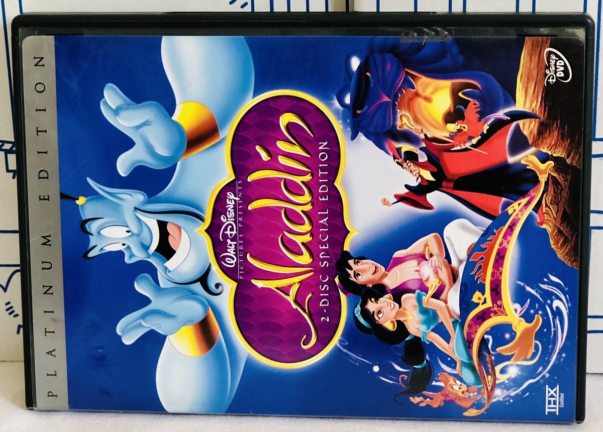 Disney Aladdin DVD 2004 2 Disc Set Special Platinum Edition Movie