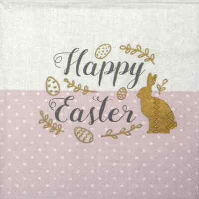 4x einzelne Papierservietten für Decoupage und Party - Besticken Ostern Rose