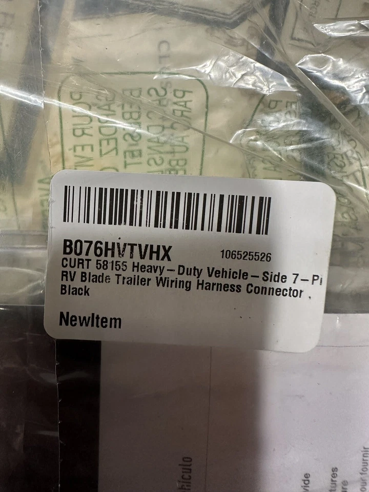 Curt 58155 重型 7 路 RV 刀片连接器插座 — 第 2/3 张图片