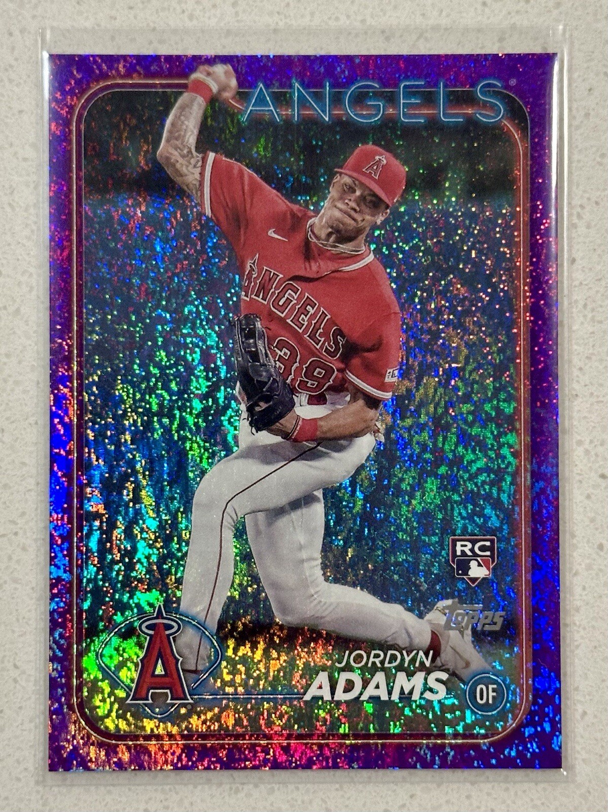 Jordyn Adams 2024 Topps Series 2 #470 Purple Holofoil #’d/799 Rookie