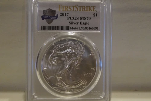 2017 PCGS $1  MS70 F/S ASE w. 225th Anniversary Label