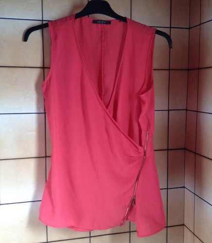 Tunique Fluide Akoz Rouge - Taille M (38/40) - Sans Manches, Neuve Avec étiquettes