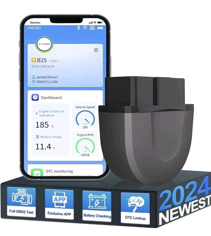 Wireless Bluetooth OBD2 Scanner Adapter for Car Diagnostics and Scan Tools  -image