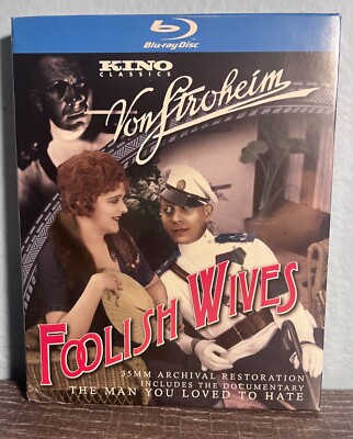 FOOLISH WIVES/The Man You Loved to Hate (Blu-ray, 1922) ERICH VON STROHEIM  RARE
