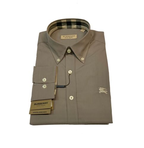 Burberry London Camicia Uomo In Popeline di Cotone Button Down Special Price - Imagen 5 de 5