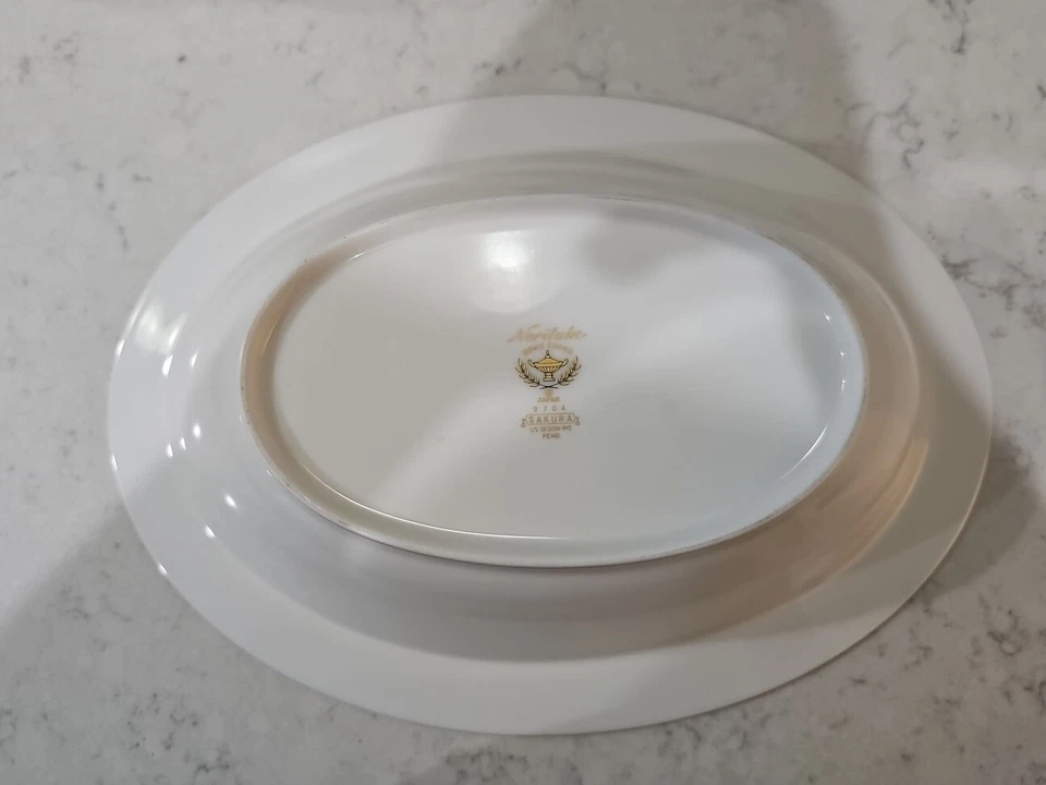 Noritake SAKURA OVAL Shaped Serving Dishes Bone China 9704 Excellent - Image 4 of 4