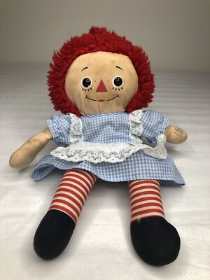 Vintage Raggedy Ann Doll I Love You Pre-owned 12” No Tags