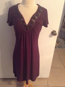 Women S Dress Barn Purple Dress Size 4 Ebay