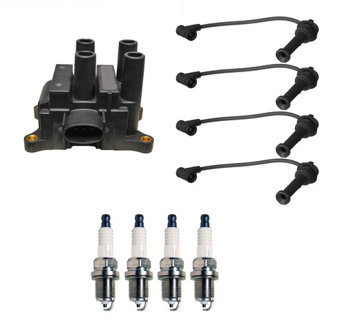 Denso Ignition Coil Wire Set 4 U-Groove Spark Plug Kit For Mazda Tribute 2.0L L4 - 第 1/1 張圖片