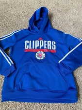 Adidas NBA Los Angeles Clippers Hoodie Blue Size Boys L 14/16 EUC