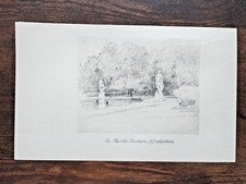 The Marble Fountain, Nyphenburg - Antique Print - 1929