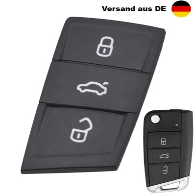 Auto Schlüssel Funkschlüssel Gehäuse,Ersatz_3-Tast für VW Polo Golf 7 Skoda_Seat