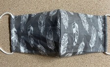 Feather Print Facemask